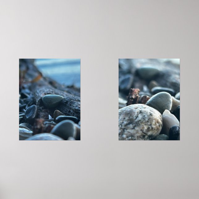 hood canal rocks shells wall art sets (Front)