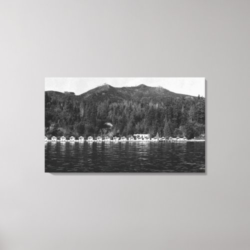 Hood Canal WA View and Beacon Point Resort Canvas Print