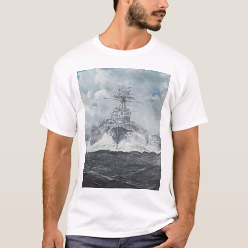 Hood heads for Bismarck 23rdMay 1941 2014 T_Shirt