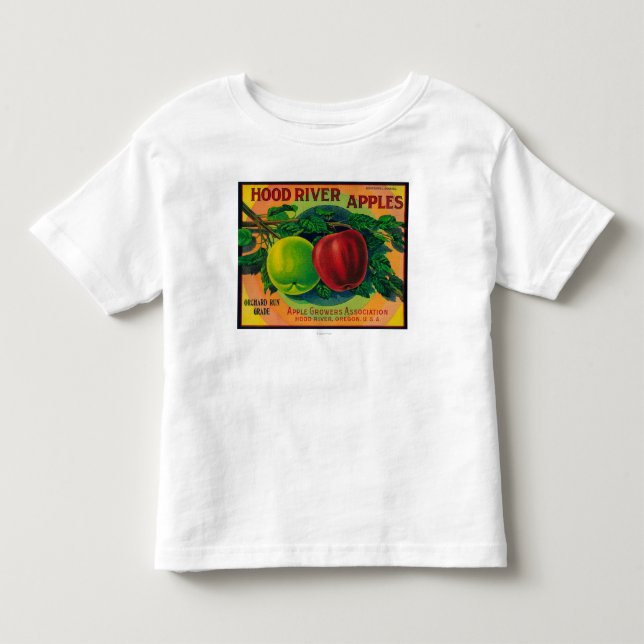 Hood River Apple Crate LabelHood River, OR Toddler T-shirt (Front)