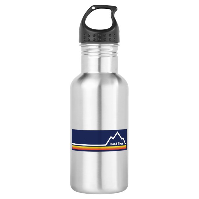 Hood River, Oregon Stainless Steel Water Bottle (Front)