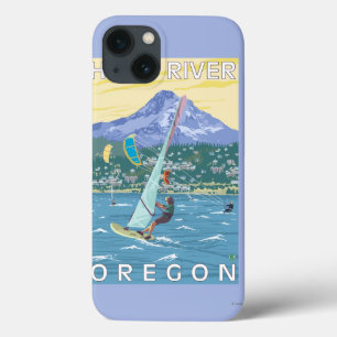 Hood River, ORWind Surfers & Kite Boarders iPhone 13 Case