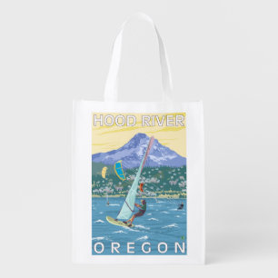 Hood River, ORWind Surfers & Kite Boarders Grocery Bag