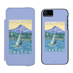 Hood River, ORWind Surfers & Kite Boarders Wallet Case For iPhone SE/5/5s