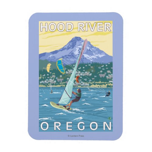 Hood River ORWind Surfers  Kite Boarders Magnet