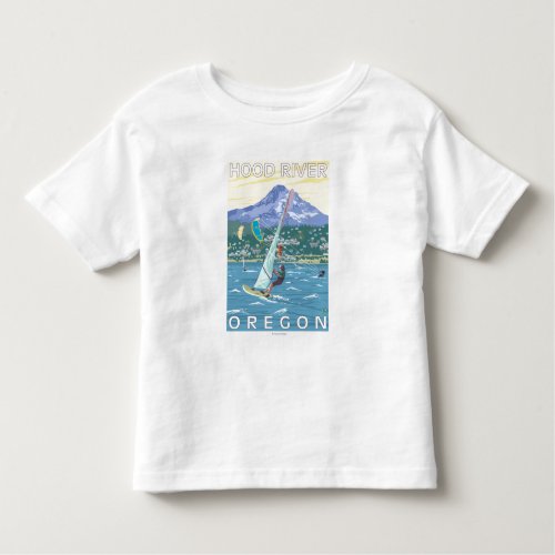 Hood River ORWind Surfers  Kite Boarders Toddler T_shirt