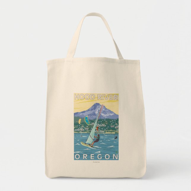 Hood River, ORWind Surfers & Kite Boarders Tote Bag (Front)