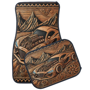 Hood Scoop Muscle Car Journey Floor Mat