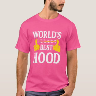 Hood Surname Funny Team Family Last Name World's B T-Shirt
