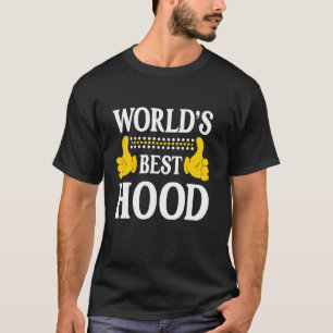 Hood Surname Funny Team Family Last Name World's B T-Shirt