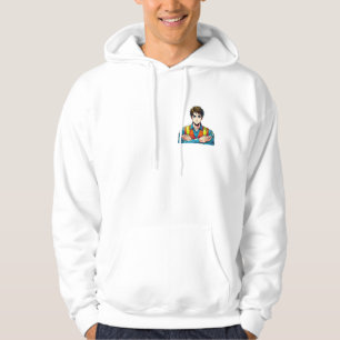 hood sweatshirt with manga security expert