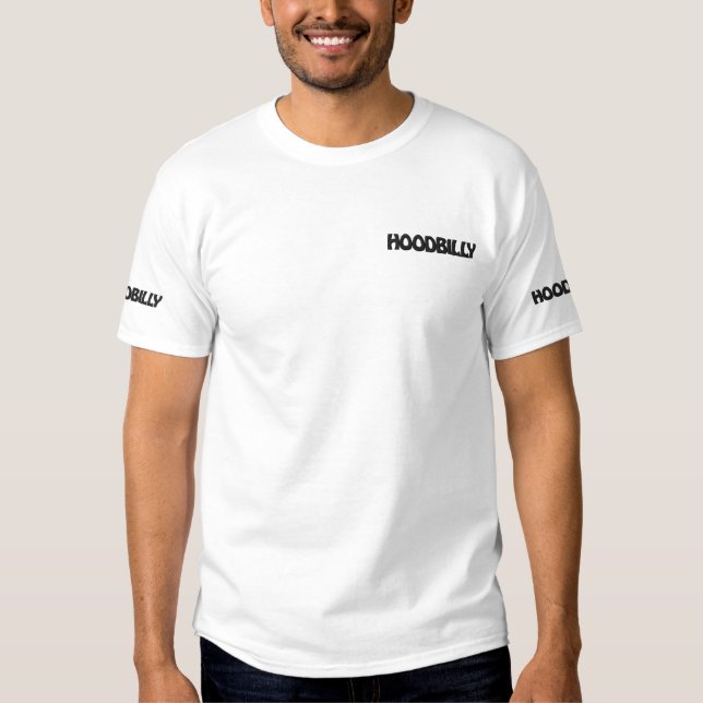 Hoodbilly Embroidered T-Shirt (Front)
