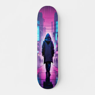 Hooded Back Figure Skateboard