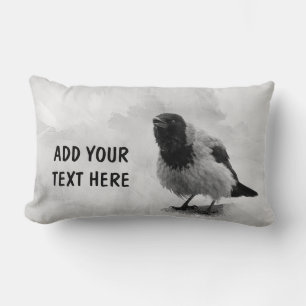 Hooded Crow Lumbar Pillow