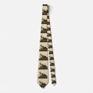 Hooded Merganser - from Audubon's Birds of America Neck Tie