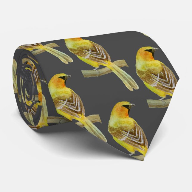 Hooded Oriole Neck Tie (Rolled)