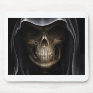 Hooded Skull - Grim Reaper Mouse Pad