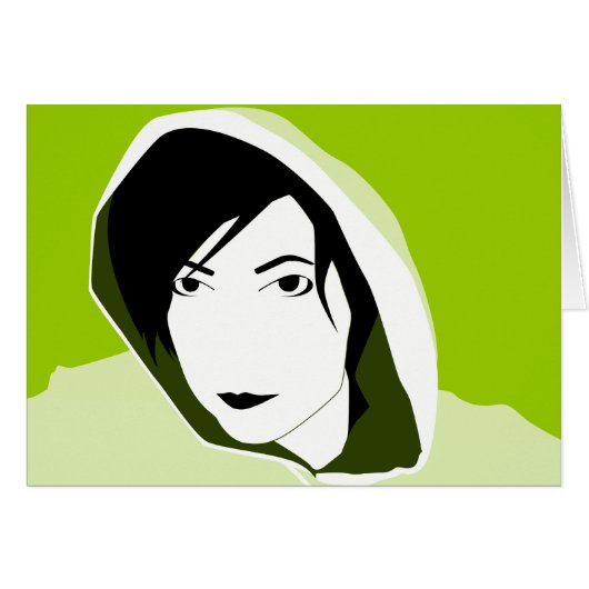 hooded stare cards (Front Horizontal)
