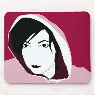 hooded stare mouse pad