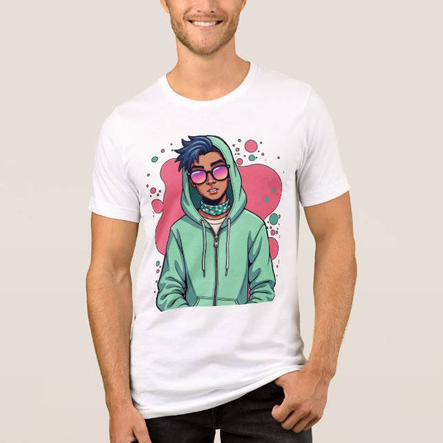 Hooded Street Vibe Tri-Blend Shirt (Front)