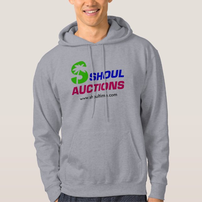 Hooded Sweatshirt, Grey Hoodie (Front)