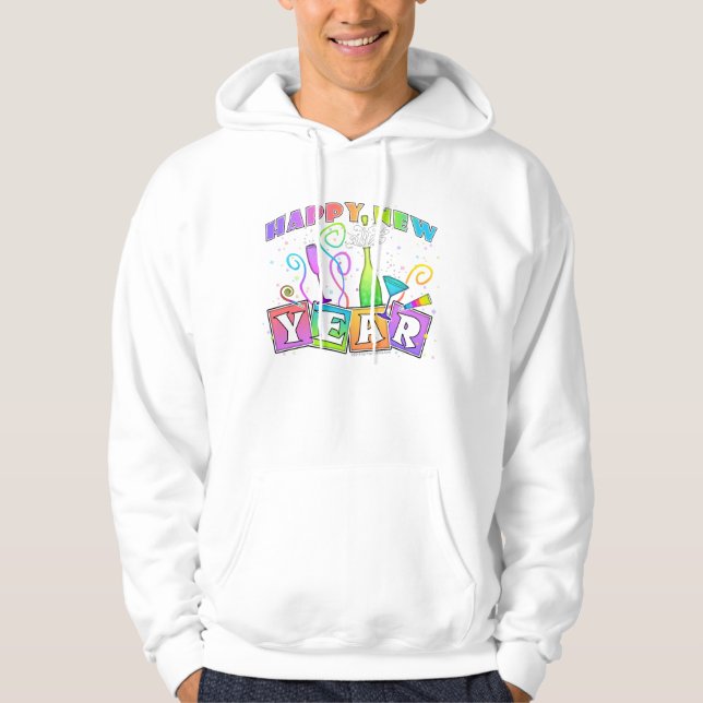Hooded Sweatshirt - HAPPY NEW YEAR (Front)