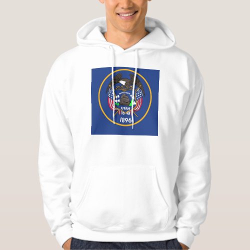 Hooded Sweatshirt with american flag