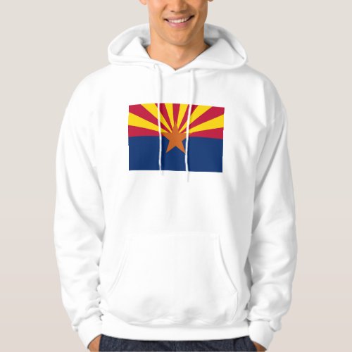 Hooded Sweatshirt with american flag