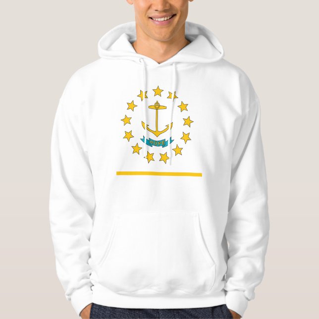 Hooded Sweatshirt with american flag (Front)