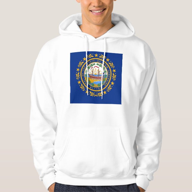 Hooded Sweatshirt with american flag (Front)