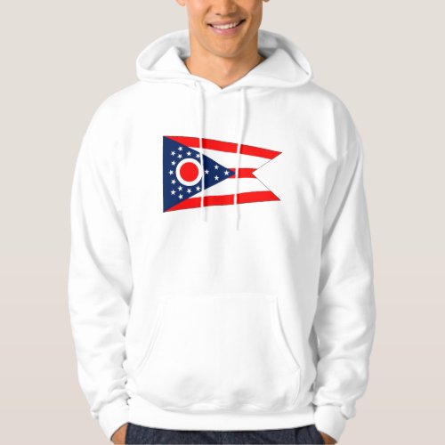 Hooded Sweatshirt with american flag