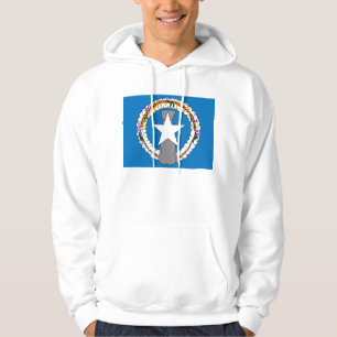 Hooded Sweatshirt with american flag