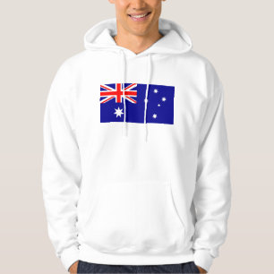 Hooded Sweatshirt with Flag of Australia