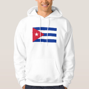 Hooded Sweatshirt with Flag of Cuba
