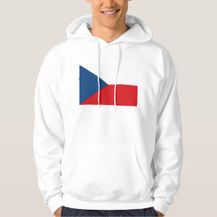 Hooded Sweatshirt with Flag of Czechia