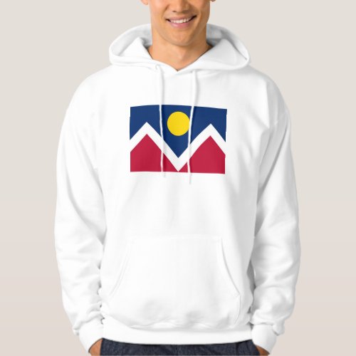 Hooded Sweatshirt with flag of Denver