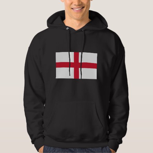 Hooded Sweatshirt with Flag of England
