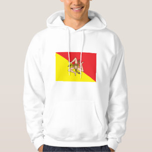 Hooded Sweatshirt with Flag of Florence, Italy