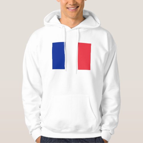 Hooded Sweatshirt with Flag of France