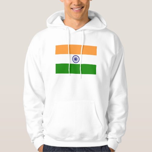 Hooded Sweatshirt with Flag of India