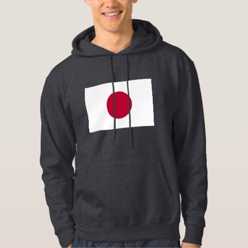 Hooded Sweatshirt with Flag of Japan