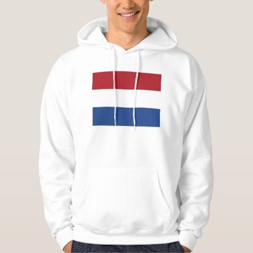 Hooded Sweatshirt with Flag of Netherlands