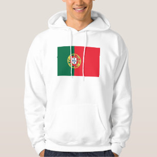 Hooded Sweatshirt with Flag of Portugal
