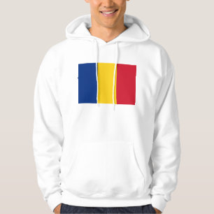 Hooded Sweatshirt with Flag of Romania