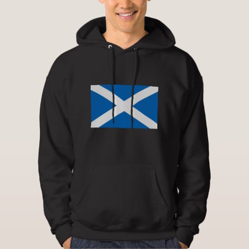 Hooded Sweatshirt with Flag of Scotland