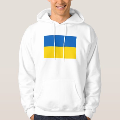 Hooded Sweatshirt with Flag of Ukraine
