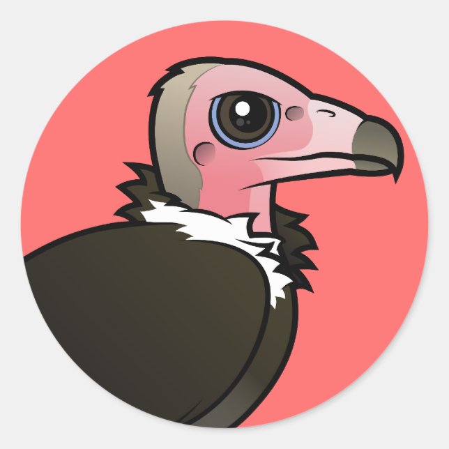 Hooded Vulture Classic Round Sticker (Front)