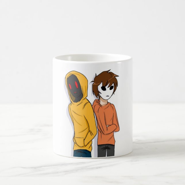 Hoodie and Masky Mug (Center)