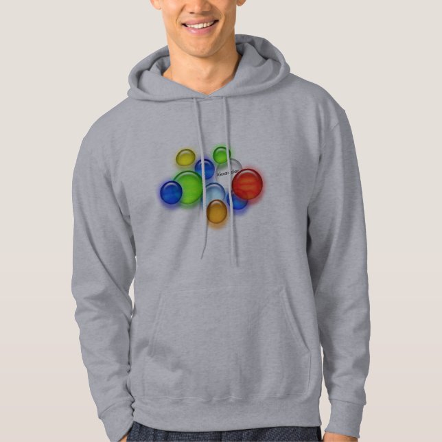 Hoodie - Colored bubbles (Front)