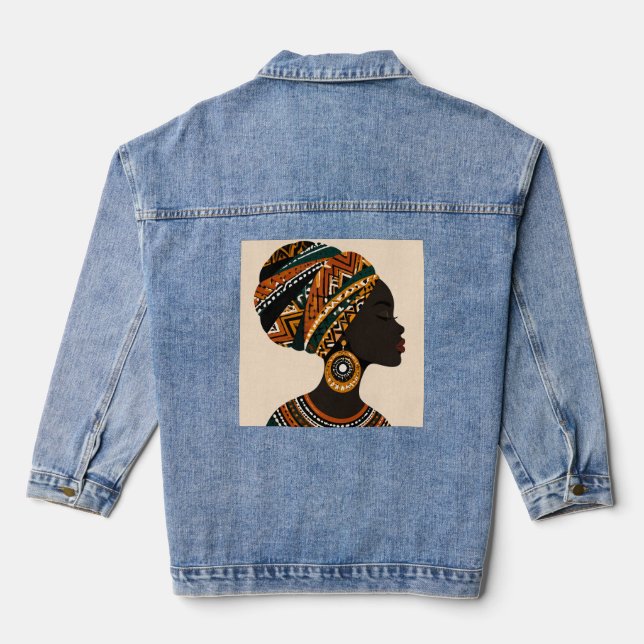 Hoodie  denim jacket (Back)